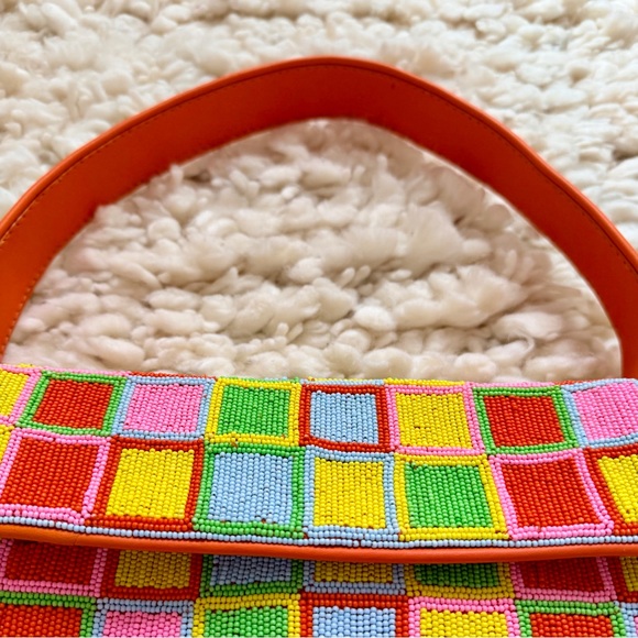 STAUD Beaded Tommy Bag in Geometric Pattern - Picture 3 of 14
